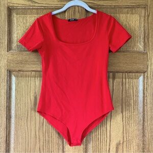 Mangdiup Red SS Bodysuit Medium